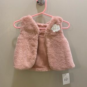 Toddlers Girls Fur Vest